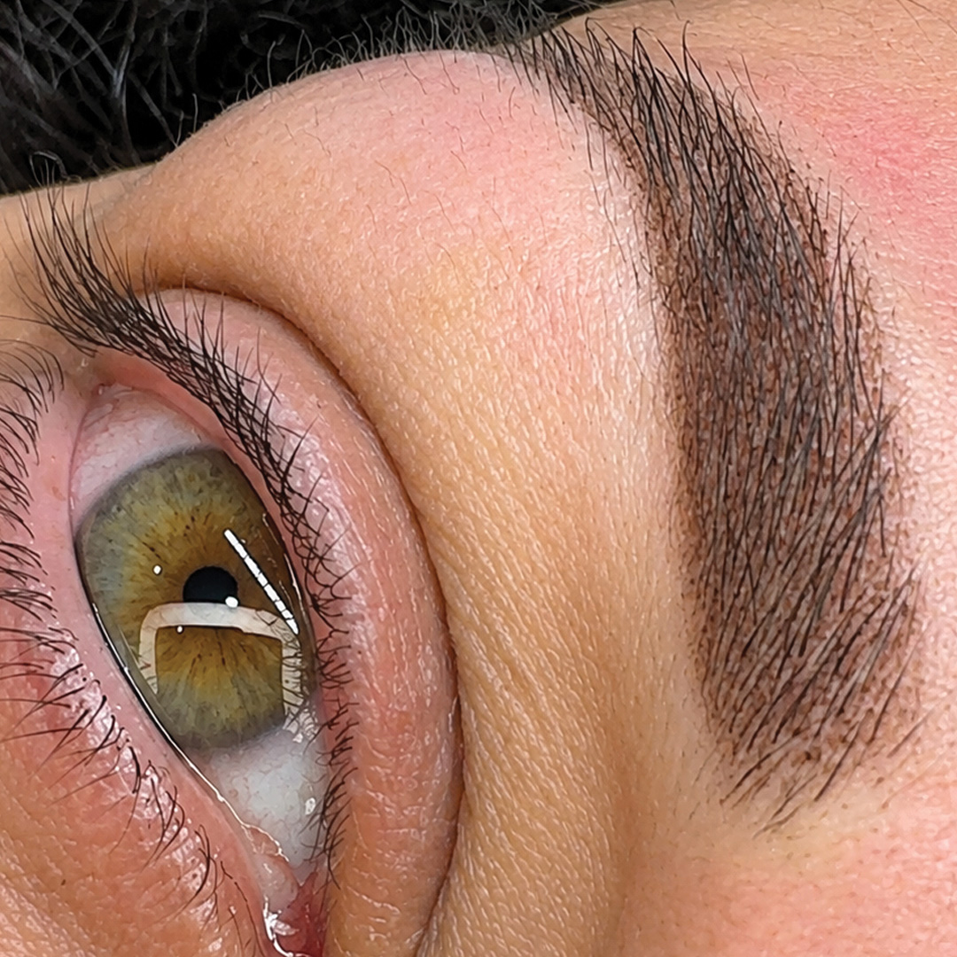 Formación micropigmentación de cejas efecto polvo
