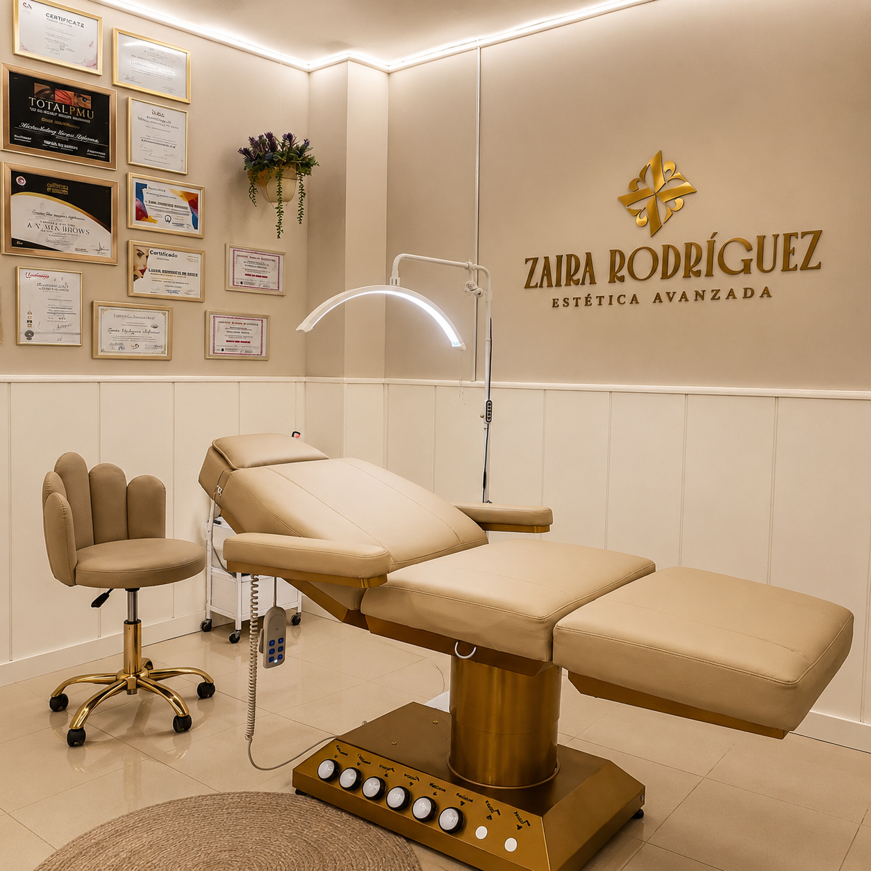 Interior del centro Zaira Rodríguez Estética Avanzada en Badajoz